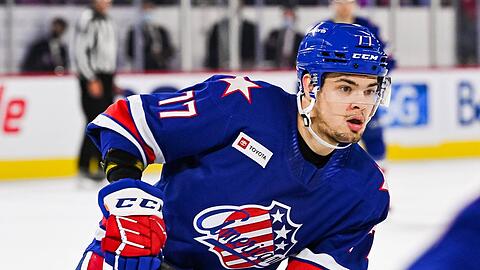 Von München in die NHL: John-Jason Peterka hat zwei Einsätze in der besten Eishockeyliga im Buche stehen. Es sollen mehr werden.