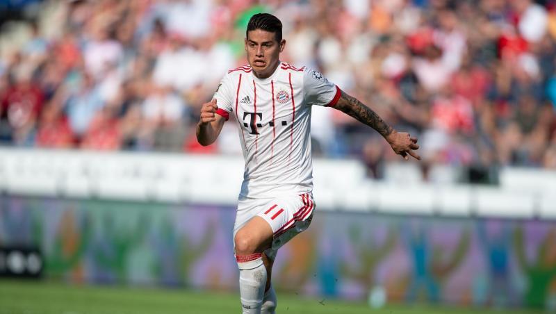 Bayerns James Rodríguez kontrolliert den Ball. Foto: Swen Pförtner/Archivbild Bayerns James Rodríguez kontrolliert den Ball. Foto: Swen Pförtner/Archivbild