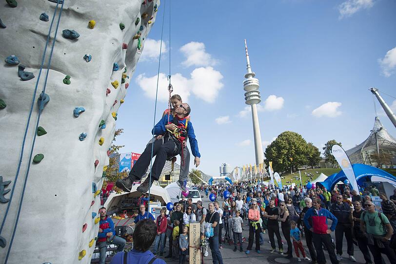 Viel zu sehen gibts Outdoorsportfestival, vor allem aus der H&ouml;he.