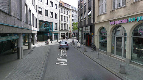 Hier wollten SPD und Grüne eine Querung für Radler: Das Altheimer Eck in der Altstadt.