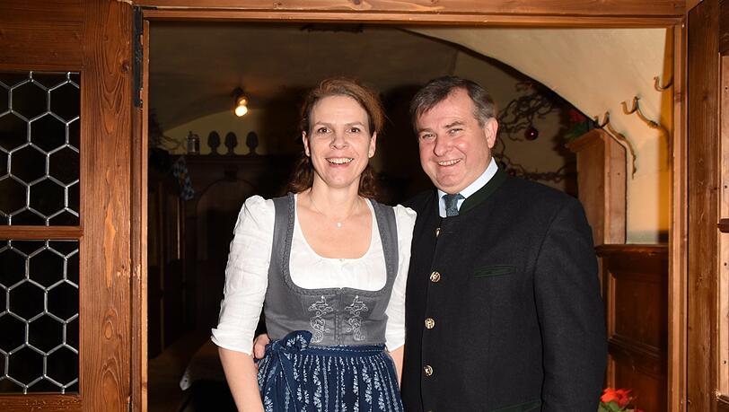 Lorenz Stiftl mit Ehefrau Christine. Lorenz Stiftl mit Ehefrau Christine.