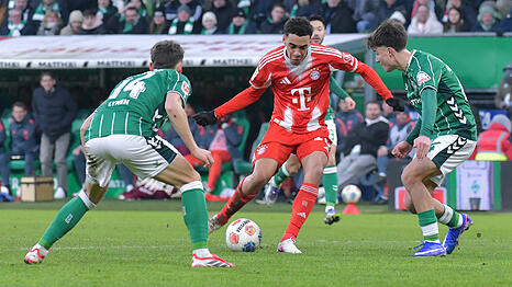 Umkurvt seine Gegenspieler elegant: Jamal Musiala.