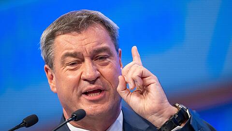 Markus Söder, CSU-Parteivorsitzender, spricht auf dem Parteitag der CSU.