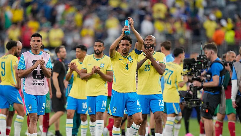 Startete mit einem Remis ins Turnier: Rekordweltmeister Brasilien. Startete mit einem Remis ins Turnier: Rekordweltmeister Brasilien.