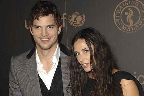 Richteten die Party aus: Demi Moore und ihr Mann Ashton Kutcher.
