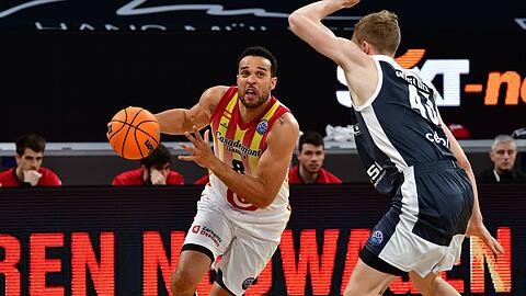 Neuzugang beim FCBB: Elias Harris, hier noch im Trikot von Bamberg. (Archivbild)