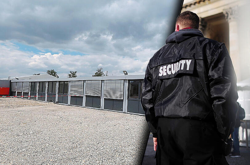 In der Ankunftsstelle für Asylbewerber im Münchner Euroindustriepark haben Sicherheitsdienst-Mitarbeiter Flüchtlinge über Monate hinweg erpresst.