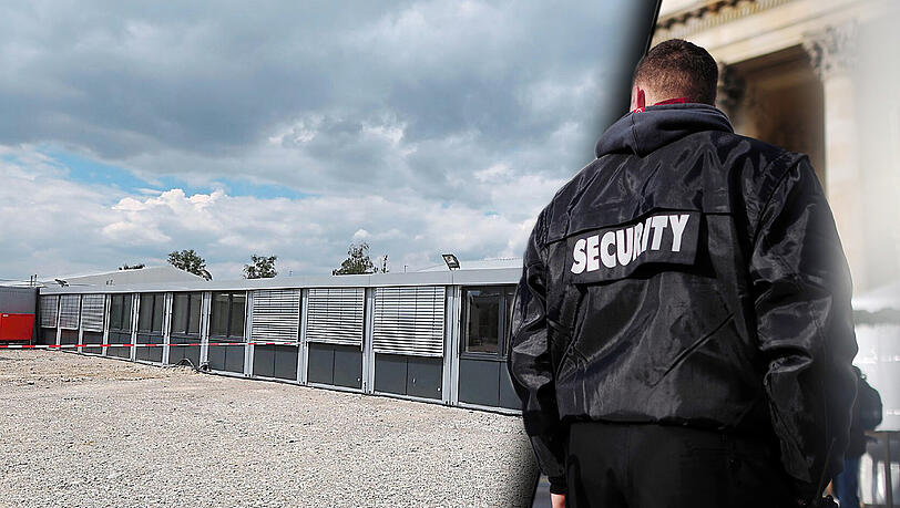 In der Ankunftsstelle für Asylbewerber im Münchner Euroindustriepark haben Sicherheitsdienst-Mitarbeiter Flüchtlinge über Monate hinweg erpresst. In der Ankunftsstelle für Asylbewerber im Münchner Euroindustriepark haben Sicherheitsdienst-Mitarbeiter Flüchtlinge über Monate hinweg erpresst.