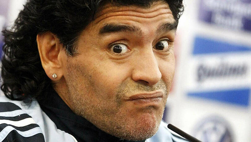 Diego Maradona polarisiert bis heute. Diego Maradona polarisiert bis heute.