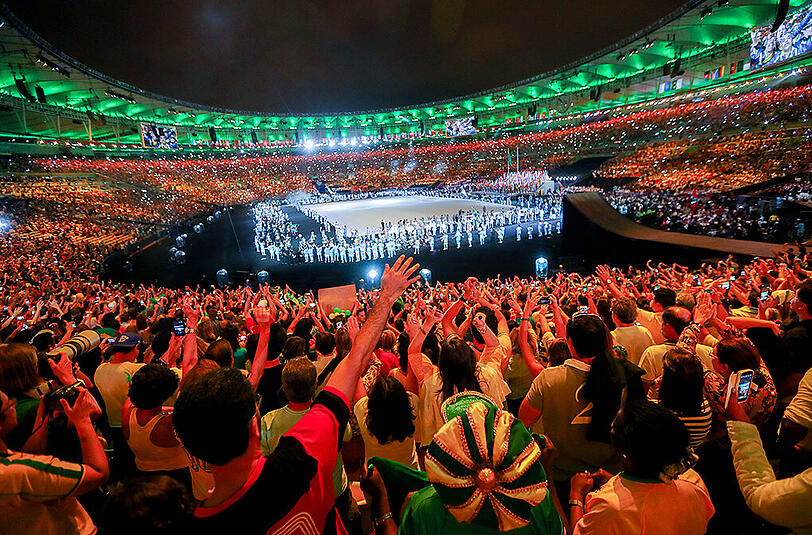 Die Bilder der emotionalen Eröffnungsfeier der paralympischen Spiele in Rio.
