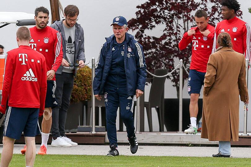 Die Bilder vom ersten Training unter Jupp Heynckes.