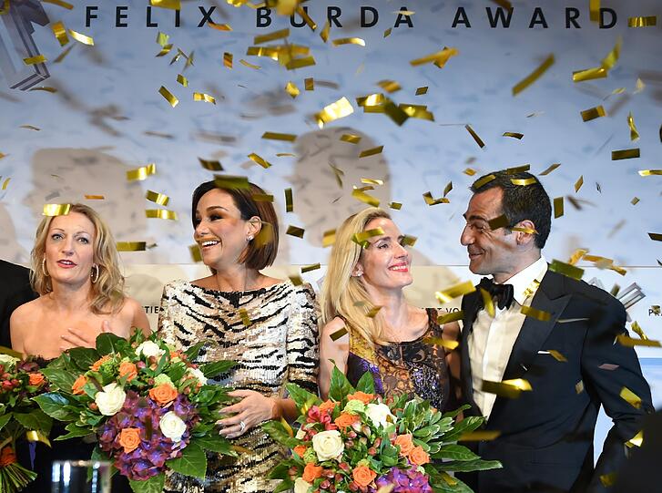 Monika Gruber, Verona Pooth , Caroline Sander und Erol Sander (v.l.)