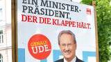 Eine Verballhornung, über die sich mancher CSUler freuen würde: Ude hält "die Klappe". Eine Verballhornung, über die sich mancher CSUler freuen würde: Ude hält "die Klappe".
