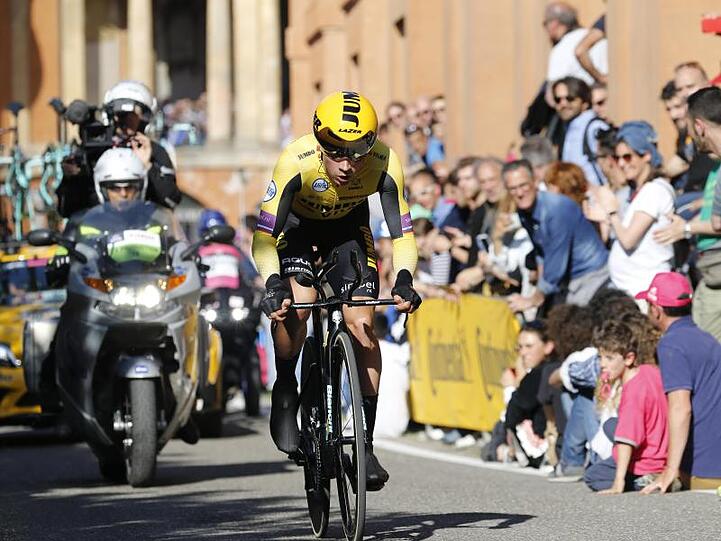 Primoz Roglic war beim Auftaktzeitfahren des Giro d&rsquo;Italia der Schnellste.