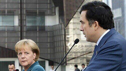 Merkel stützt Georgiens Präsidenten Saakaschwili Merkel stützt Georgiens Präsidenten Saakaschwili