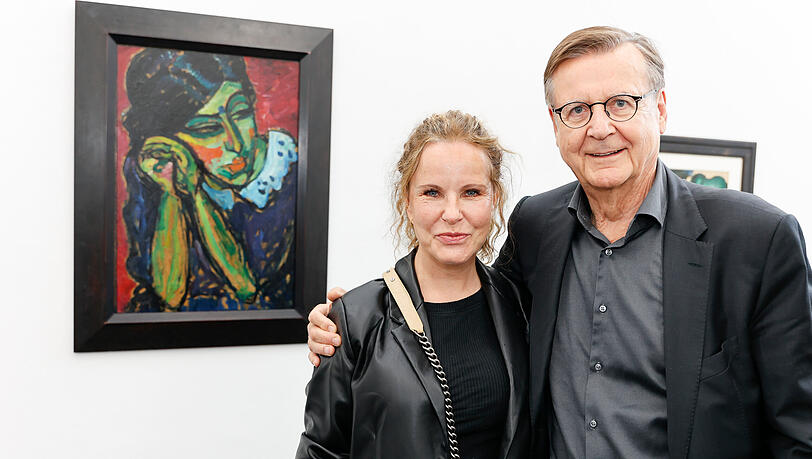 Moderatorin Katja Burkard mit ihrem Mann, dem Medienmanager Hans Mahr.