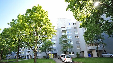 Ein Haus der GBW am Karl-Marx-Ring in Neuperlach
