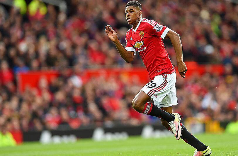 Marcus Rashord (18) hat bisher erst zehn Premier-League-Spiele für Manchester United absolviert.