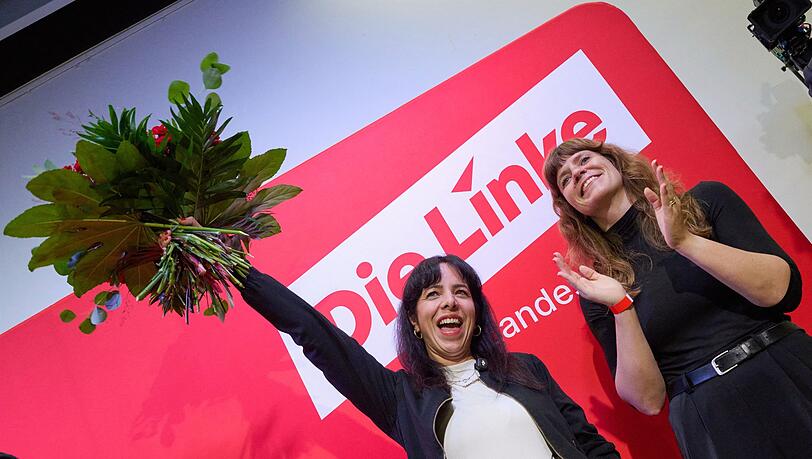 Linke-Fraktionschefin Elif Eralp (li.) will Regierende Bürgermeisterin in Berlin werden. Linke-Fraktionschefin Elif Eralp (li.) will Regierende Bürgermeisterin in Berlin werden.