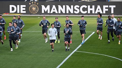 Abschlusstraining der Nationalmannschaft vor dem WM-Qualifikationsspiel gegen Island.
