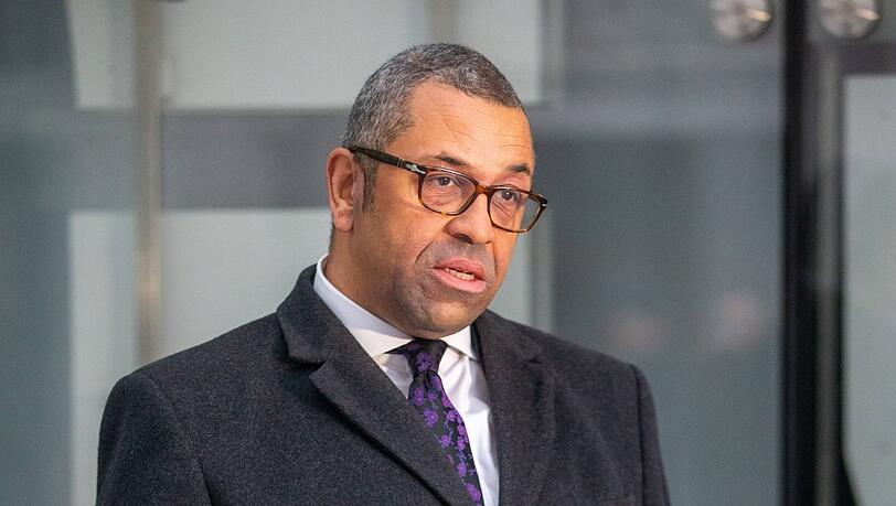 James Cleverly bei einem Auftritt in London.