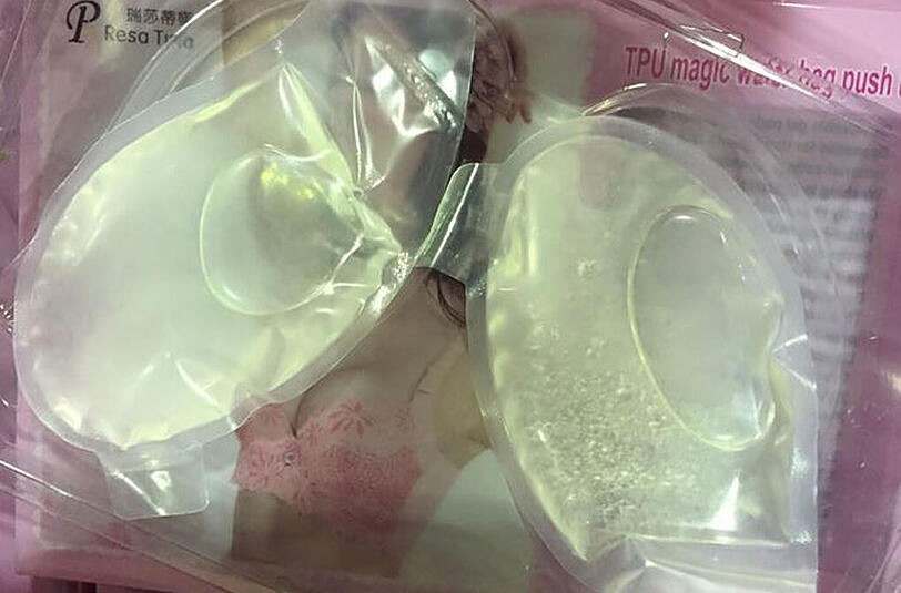 In den Silikoneinlagen von BH's wurde das flüssige Crystal Meth gefunden.