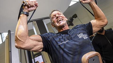 "Training macht Spaß": Schauspieler Ralf Moeller sportelt fünf Mal die Woche - und bewegt sich auch sonst viel.