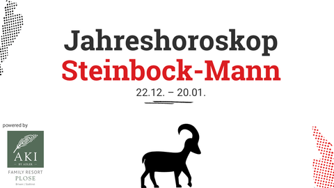 Das Jahreshoroskop 2025 für den Steinbock-Mann.