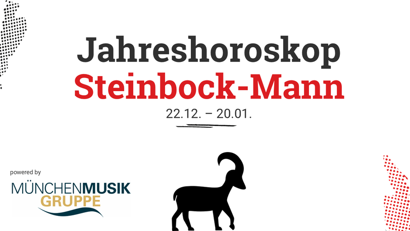 Das Jahreshoroskop 2026 für den Steinbock-Mann.