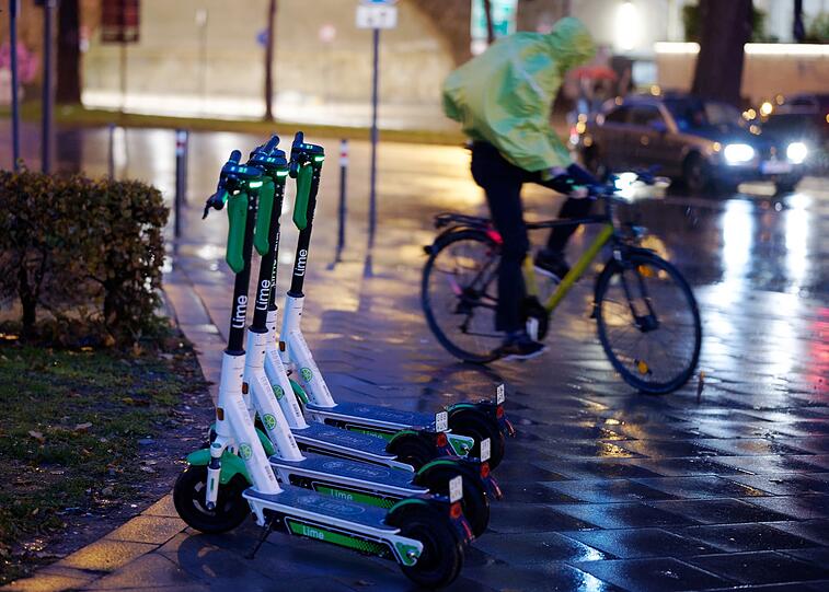 Sollen auch im Winter bleiben: E-Scooter.