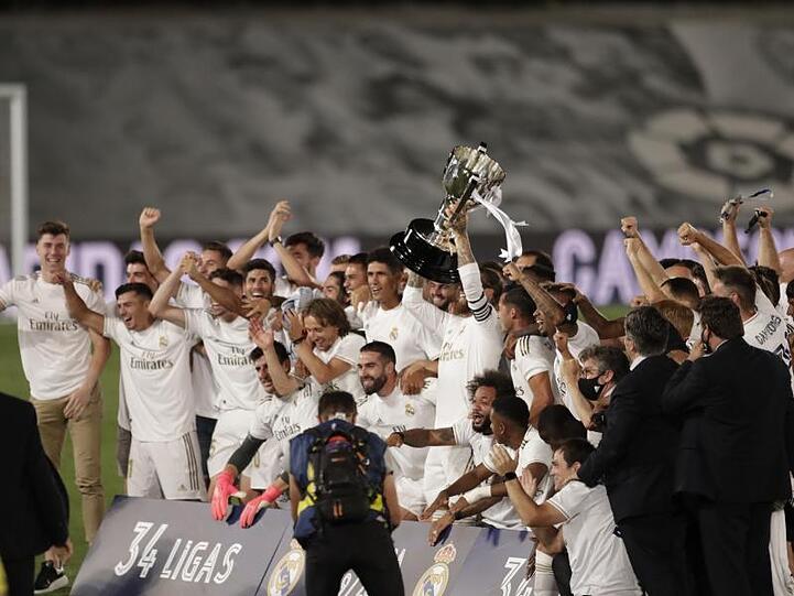 Perfekt: Real Madrid ist zum 34. Mal spanischer Fußball-Meister.