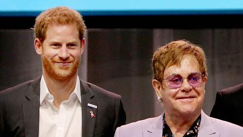 Eigentlich gute Freunde: Prinz Harry und Elton John.
