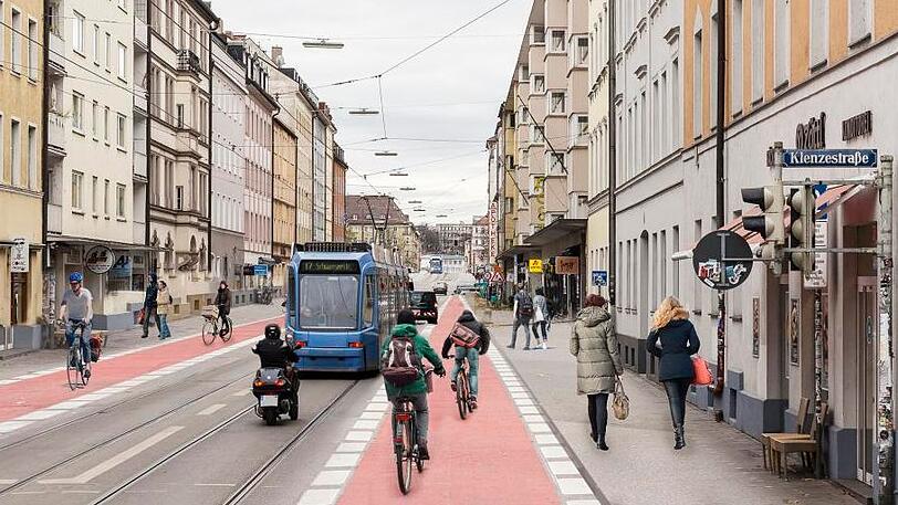 Der Stadtrat hat dafür gestimmt: Eine parkplatzfreie Fraunhoferstraße, die etwa so aussehen könnte.