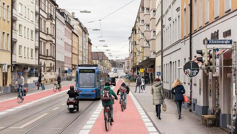 Der Stadtrat hat dafür gestimmt: Eine parkplatzfreie Fraunhoferstraße, die etwa so aussehen könnte. Der Stadtrat hat dafür gestimmt: Eine parkplatzfreie Fraunhoferstraße, die etwa so aussehen könnte.
