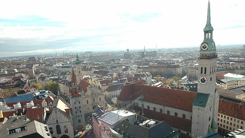 Die Münchner Altstadt. Die Münchner Altstadt.