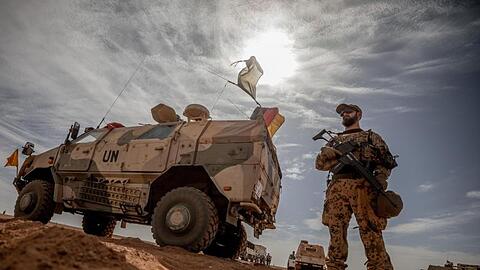 Bundeswehrsoldat im Norden Malis.
