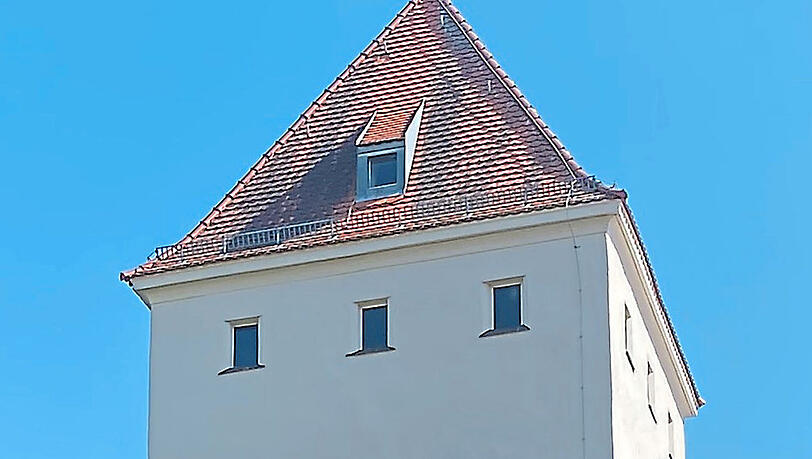Der Wasserturm auf dem Moniberg.