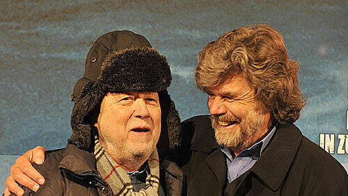 Regisseur Joseph Vilsmaier und Bergsteiger-Legende Reinhold Messner Regisseur Joseph Vilsmaier und Bergsteiger-Legende Reinhold Messner