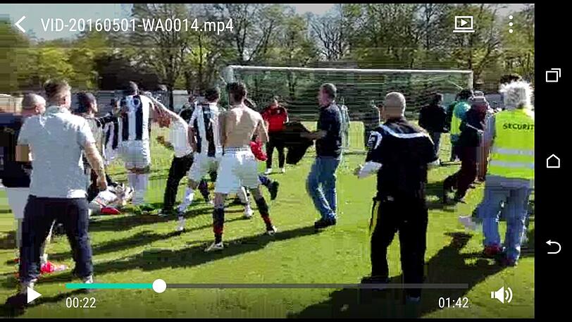 Die Zuschauer des Amateurfußballspiels am Samstag in Harthof bekamen neben Ballsport auch eine Profibox-Einlage zu sehen.