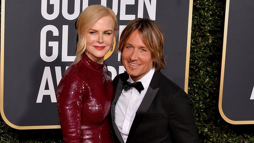 Nicole Kidman überragt ihren Mann Keith Urban.