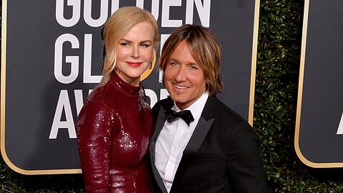 Nicole Kidman überragt ihren Mann Keith Urban.