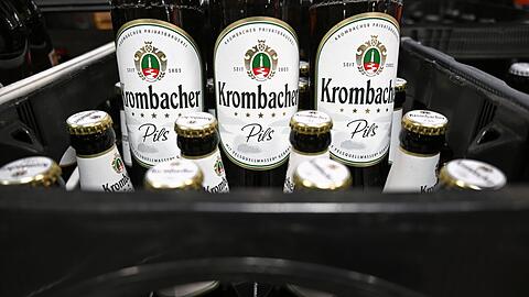 Das Bier von Krombacher war zuletzt häufig im Angebot. (Symbolbild)
