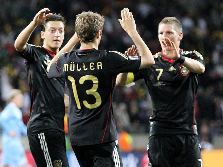 Kamen nicht in die Top Drei: Mesut Özil, Thomas Müller und Bastian Schweinsteiger