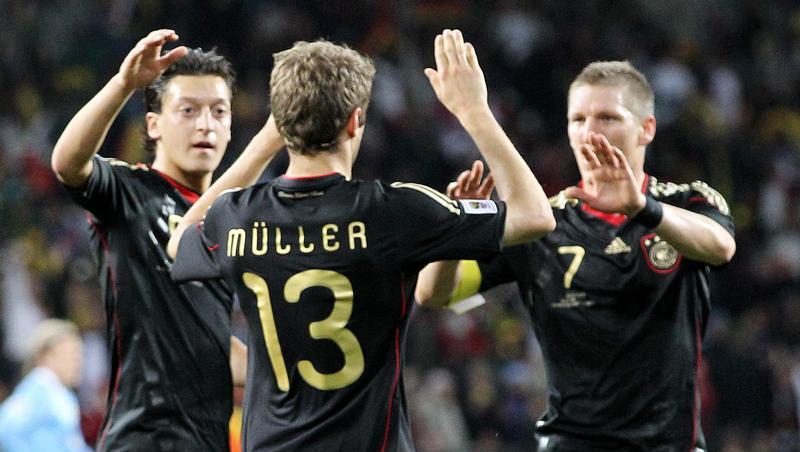 Kamen nicht in die Top Drei: Mesut Özil, Thomas Müller und Bastian Schweinsteiger Kamen nicht in die Top Drei: Mesut Özil, Thomas Müller und Bastian Schweinsteiger