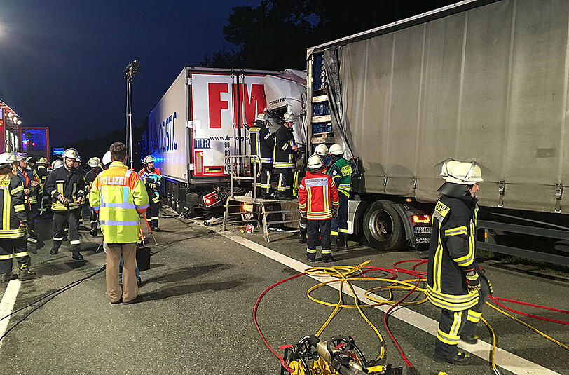 Auf der A6 bei Nürnberg hat es erneut einen tödlichen Lkw-Unfall gegeben. Die Bilder.