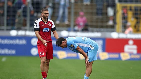 Viktoria-Knipser: Ex-Löwe Serhat-Semih Güler (l., hier mit 1860-Youngster Sean Dulic) blüht in Köln auf.