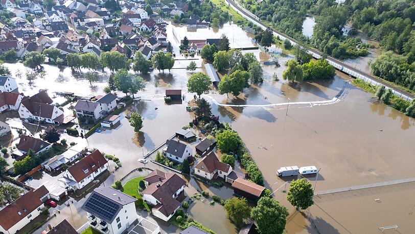 Im Sommer 2024 traf Teile Bayerns Hochwasser mit schweren Sch&auml;den. (Archivbild)