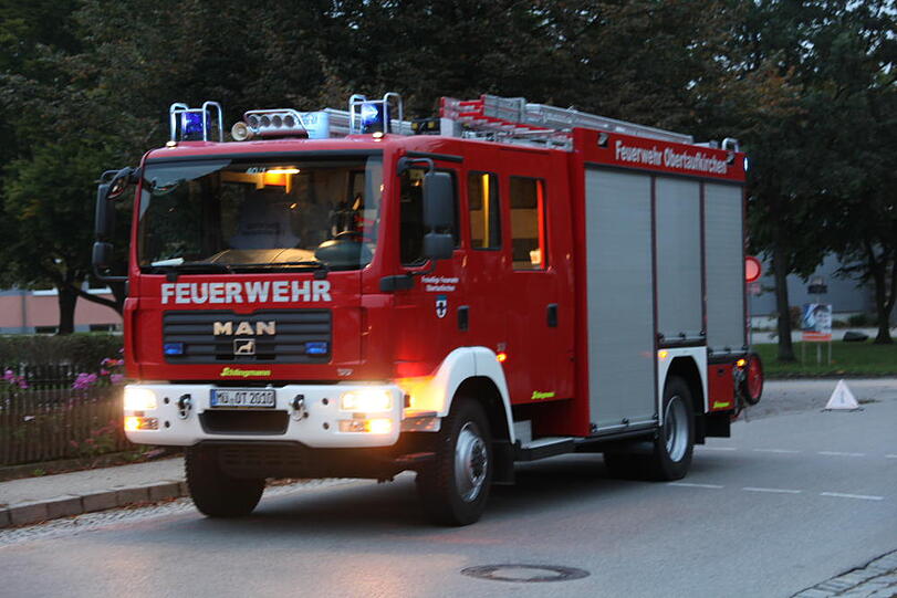 Bilder vom Unfall in Obertaufkirchen.