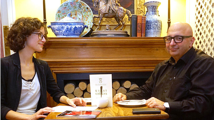 Armin Nassehi im Gespräch mit Lokalredakteurin Anja Perkuhn.