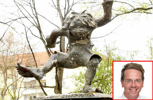 FDP-Politiker Moritz Ostwald findet's besonders schön im Luitpoldpark.
